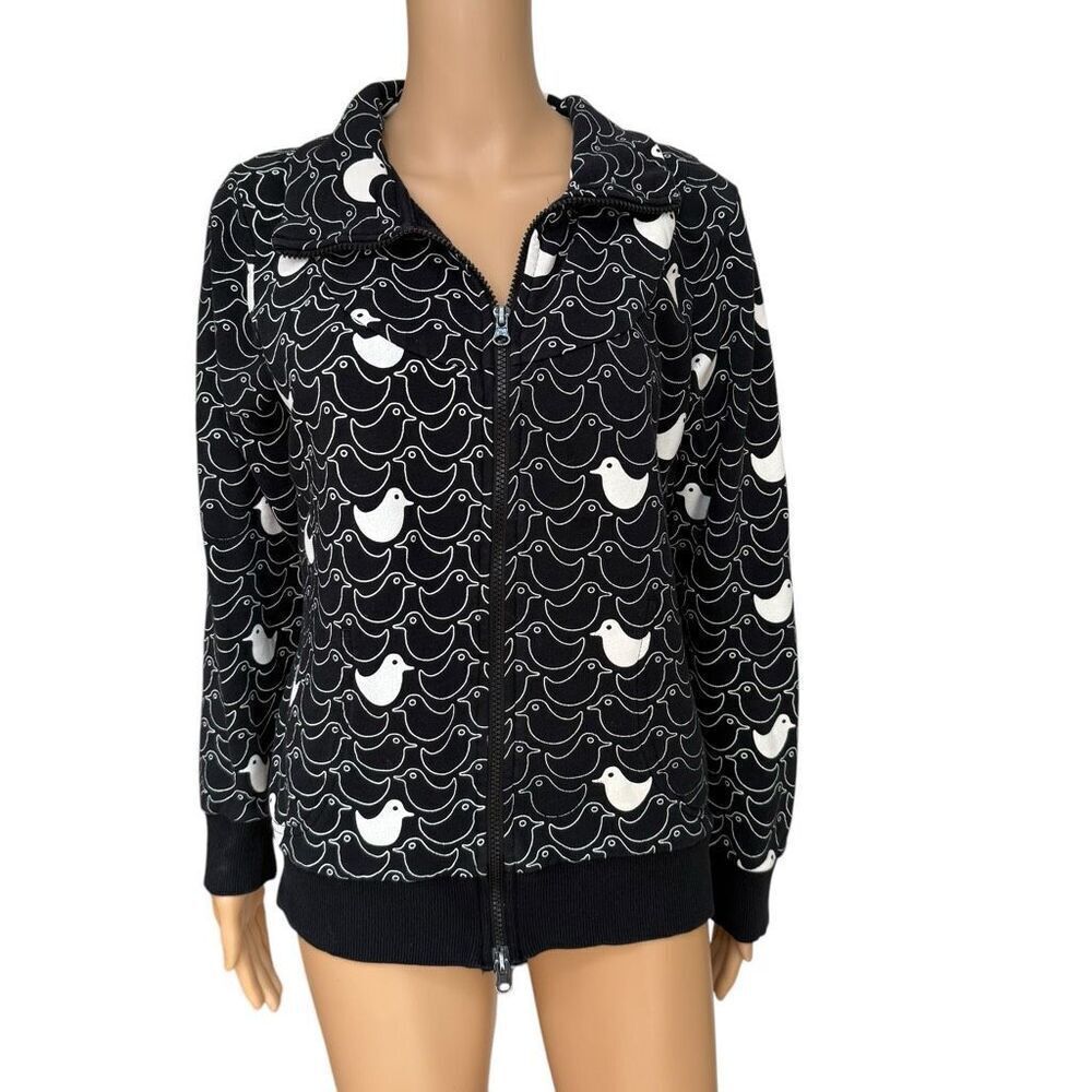 Ichi 100% cotton full zip hoodie sweatshirt size L